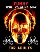 Funny skull coloring book for adults