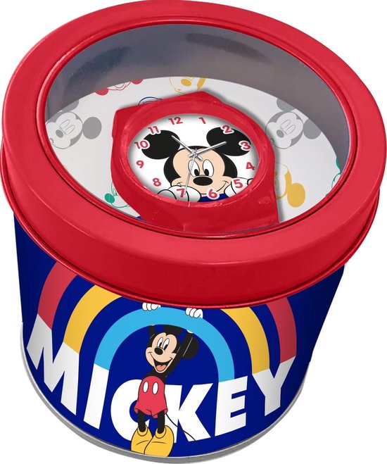 Disney Mickey Mouse - Horloge in geschenkblik