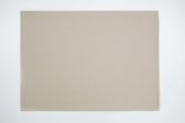 2x Odette Placemats lederlook - Beige - rechthoek - 45x30cm
