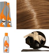 XP100 haarverf pakket kleur 10.1  Extra lichtblond & As (1x 100ML) met 9% waterstof ( 1x 250ML) incl verfbakje, kwast, maatbeker, puntkam en handschoenen