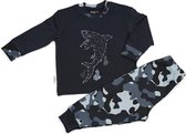 Frogs and Dogs - Pyjama Shark - Navy Blauw - Maat 128 - Jongens