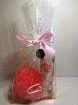 nesti dante geschenkset badschuim/douchegel  romantica rosa medicea e peonia  met spons