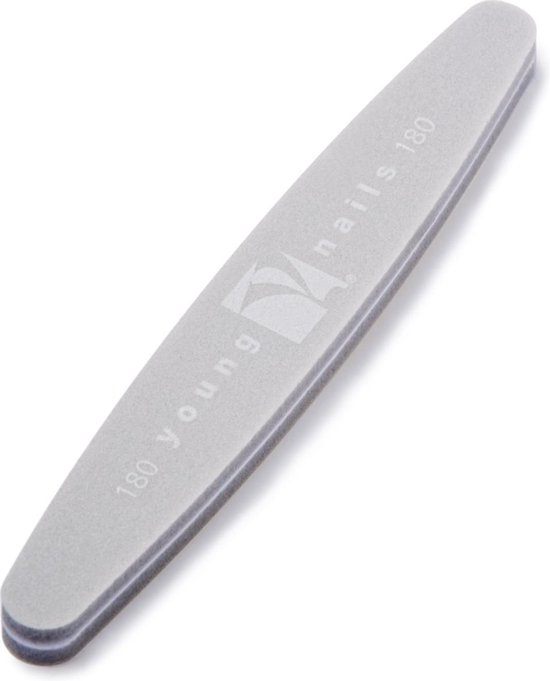 Young Nails Grey Sponge buffer file, 180-180 grit