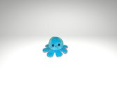 Knuffel Octopus – Emoties – Cadeau - Omkeerbare Octopus Knuffel –Speelgoed – TikTok - Mood knuffel – Paars/Blauw