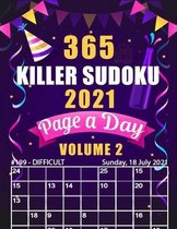 365 Killer Sudoku 2021 Page a Day Volume 2