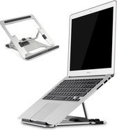 MisterHomeOffice - Premium Laptop Standaard Zilver + Gratis E-Book - Voor op Schoot en op Kantoor - Laptop steun