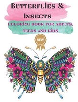 Butterflies & Insects Coloring books for Adults, Teens, and kids