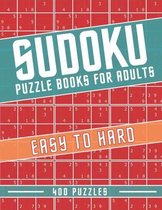 Sudoku Puzzle Books For Adults - 400 Puzzles - Easy To Hard