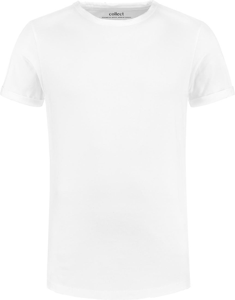 Collect The Label - Basic T-shirt - Wit - Unisex - S