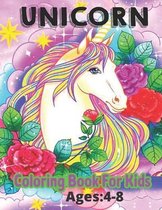 Unicorn Coloring Book For Kids Ages: 4-8