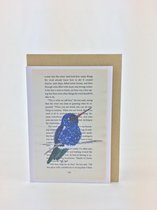 Wenskaart breedsnavelkolibrie - happy birthday (birdday) - verjaardag - dubbelgevouwen incl envelop