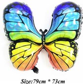 Grote Ballon van mooie kleurrijke vlinder
