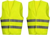 Doodadeals® 2x Veiligheidshesje voor Volwassenen - Veiligheidsvest - Auto - Geel