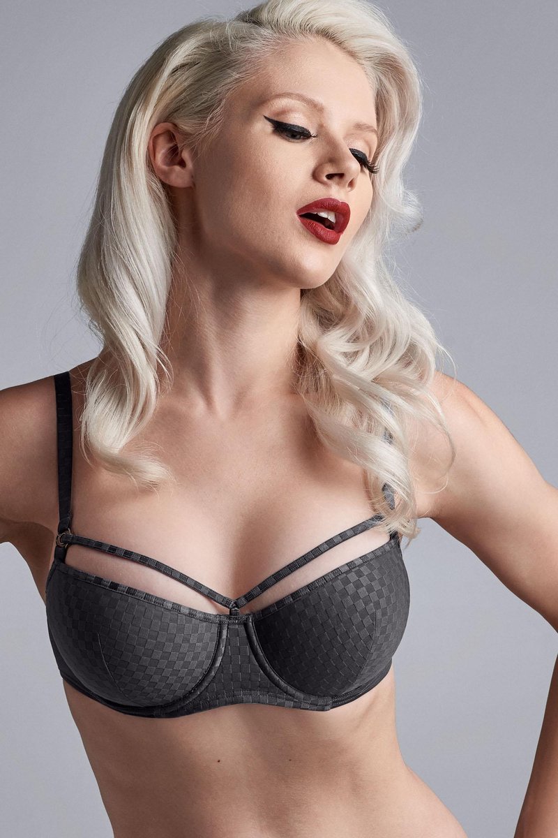 Marlies Dekkers Space Odyssey – BH Voorgevormd – 19550 – Checkered Steel Grey - B80/95