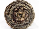 Dikke wol kopen naalddikte 8-10mm. – paars bruin tinten chunky acryl wol breien gemengd gemeleerd – breigaren dik pakket 2 bollen van 200gram – self striping knitting cake yarn gar