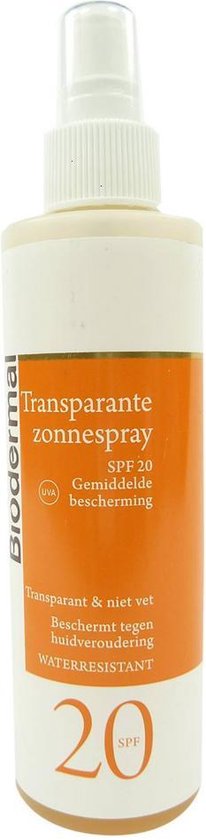 Biodermal Transparant SPF 20 - Zonnebrandspray  - 200 ml