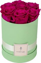 Flowerbox longlife rozen | GREEN | Medium | Bloemenbox | Longlasting roses FUCHSIA | Rozen | Roses | Flowers