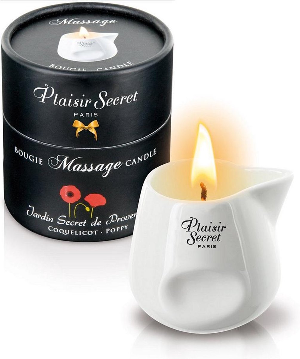 Plaisir Secret - Massagekaars Klaproos 80 ml