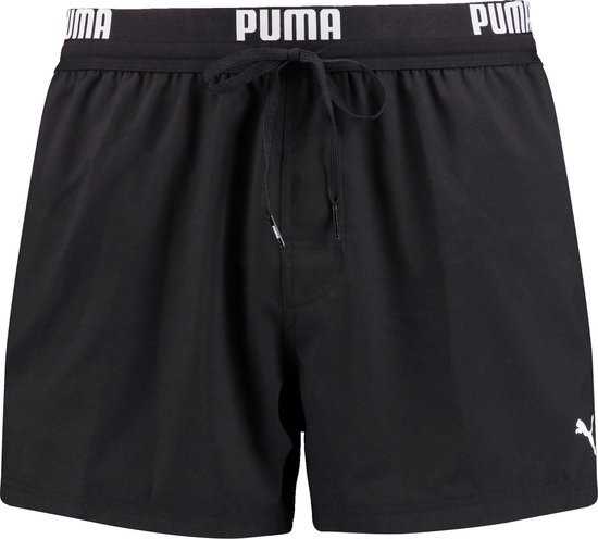 PUMA Swim Logo Short Heren Zwembroek - zwart - Maat XS