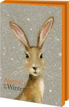 Kerstkaartenmapje met env, groot: Animals in the Winter, Ileana Oakley