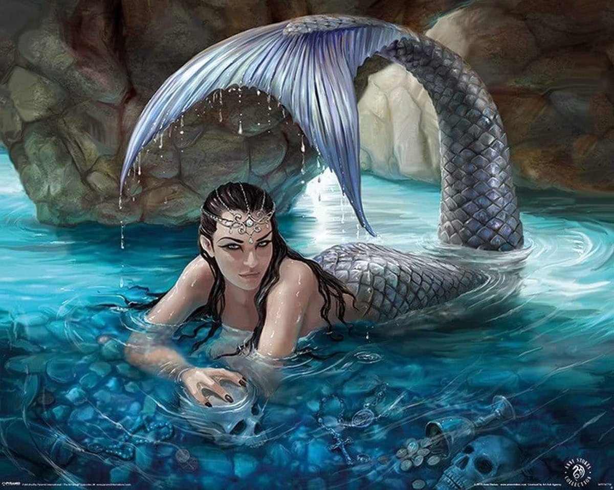 Pyramid Anne Stokes Hidden Depths Poster 50x40cm Multi color