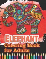 Elephant coloring book for adults