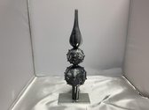 Piek zilver zwart glitter
