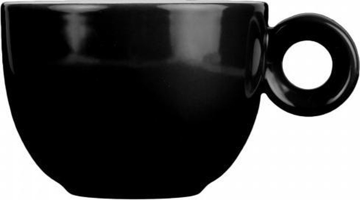 Zwart koffiekopje - 150ml - Mosterdman