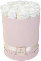 Flowerbox longlife rozen | PINK | Large | Bloemenbox | Longlasting roses WHITE | Rozen | Roses | Flowers