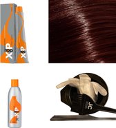 XP100 haarverf pakket kleur 6.4  Donkerblond & Koper (1x 100ML) met 6% waterstof ( 1x 250ML) incl verfbakje, kwast, maatbeker, puntkam en handschoenen