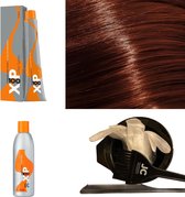 XP100 haarverf pakket kleur 6.32  Donkerblond & Goud & Violet (1x 100ML) met 3% waterstof ( 1x 250ML) incl verfbakje, kwast, maatbeker, puntkam en handschoenen