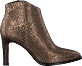 Notre-V 7433 Enkellaarsjes - Enkelboots met rits - Dames - Goud - Maat 43