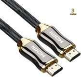Behave HDMI Kabel 2.0 - Ultra HD 4K High Speed (60hz) - 18 GBPS - HDMI naar HDMI - Gold Plated - 3 Meter