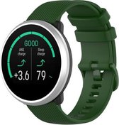 Siliconen Smartwatch bandje - Geschikt voor  Polar Unite siliconen bandje - legergroen - Horlogeband / Polsband / Armband
