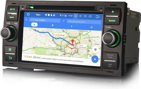 Ford CarPlay Android 12 autoradio | Zwart | Focus Transit Connect C-Max - Cartronix