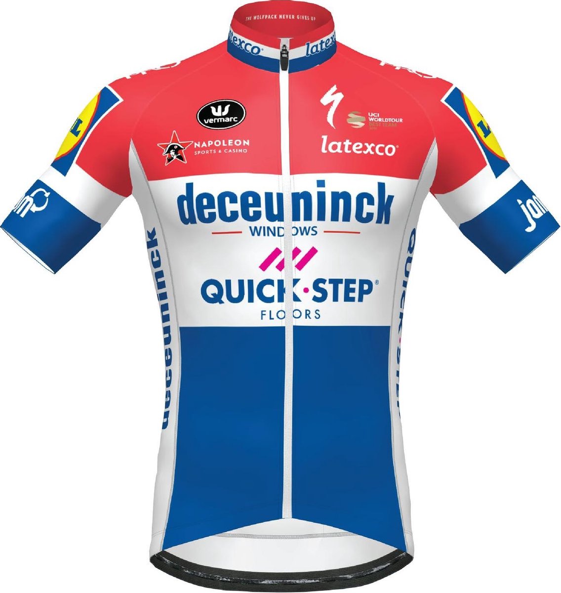DECEUNINCK QUICK-STEP 2020 NEDERLANDS KAMPIOEN KORTE MOUWEN AERO SP.L Maat L