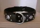 ROYAL TOUGH BLACK HONDEN HALSBAND 60 CM X 40 MM