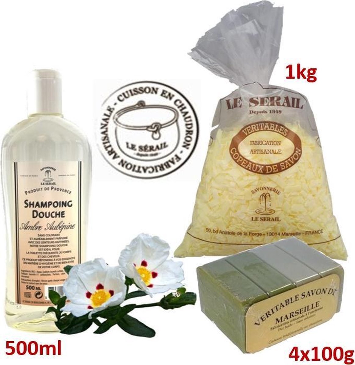 Goedkoopste Persoonlijke hygiëne VOORDEEL pakket. Biologisch ecologisch. Gel douche shampoo, blanke zeepvlokken, olijf olie zeep stukken