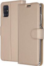 Samsung a51 hoesje bookcase - hoesje Samsung a51 bookcase - A51 hoesje bookcase - Samsung Galaxy a51 hoesje bookcase - telefoonhoesje samsung a51 - Kunstleer - goud - Accezz Wallet