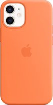 Siliconenhoesje met MagSafe voor iPhone 12 Mini - Kumquat / Oranje