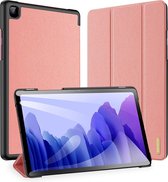 Dux Ducis Domo Bookcase Samsung Galaxy Tab A7 tablethoes - Rosé Goud