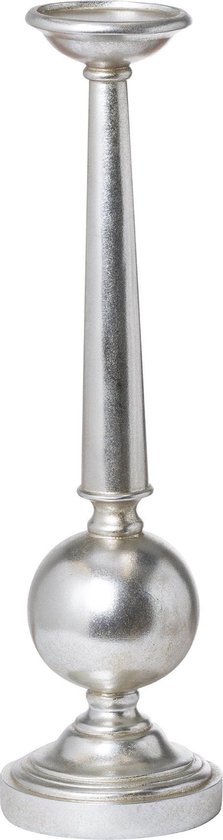 Antiek zilveren kandelaar met kleine kolom | bol.com