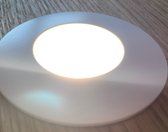 Badkamerlamp. Inbouw verlichtingset. Witte inbouwspots 2 stuks. LED - incl GU10 ledlamp - 230V - IP65 Spatwaterdicht - Witte ledspots lichtkleur 4000K.