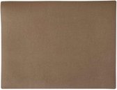 Placemat met Leder Oneffen Structuur Rechthoekig - 44x34cm - Chocolat