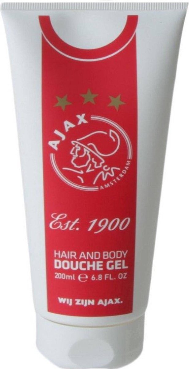 Ajax Douchegel Tube Rood / Wit 200 ml