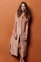 Lords & Lilies Badjas/Kamerjas camel - 182-5-LNK-C/242 - maat M