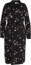 Junarose Otea ls midi dress black/flowers