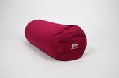 Om Namaste Bolster XL Roze Fuchsia Yogabolster - Gevuld met Boekweitkaf - ongeveer 5,5kg