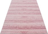 Modern laagpolig vloerkleed Plus - roze 8000 - 80x150 cm