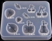 Juwelen - Hangers - Oorbellen - Fruit - Appel - Kers - Peer - Mal - Epoxy - Gietmal - Siliconen - 8.4cm x 7.1cm